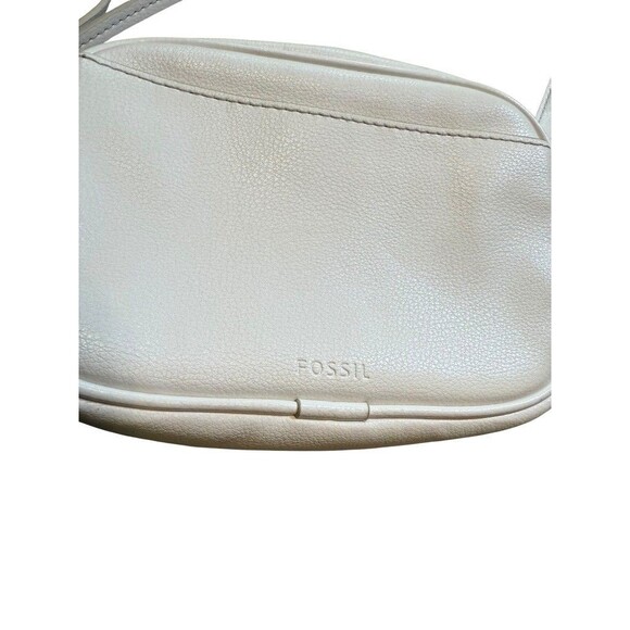 Fossil Maisie White Colored Dots Oval Crossbody Bag $118 MSRP Boho - Cute - Picture 5 of 10